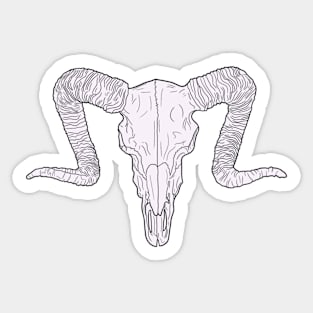 Ram skull Sticker